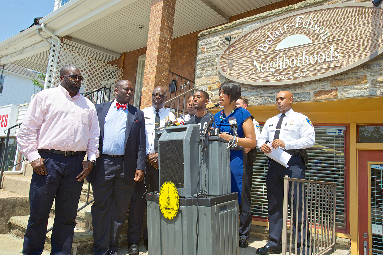 Mayor Stephanie Rawlings-Blake announces mid-year crime statistics